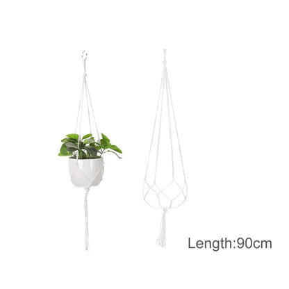 Hanging Planter Flowerpot Plant Holder Macrame Plant Hanger Wall Plant Holder Hanging Basket Flower Basket Balcony Decorations