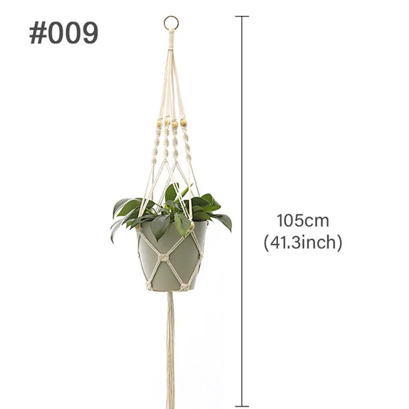 Hanging Planter Flowerpot Plant Holder Macrame Plant Hanger Wall Plant Holder Hanging Basket Flower Basket Balcony Decorations