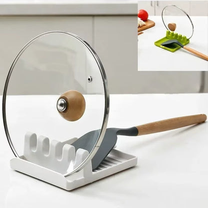 Kitchen Spoon Holders Fork Spatula Rack Shelf Organizer Plastic Chopsticks Holder Non-Slip Spoons Pad