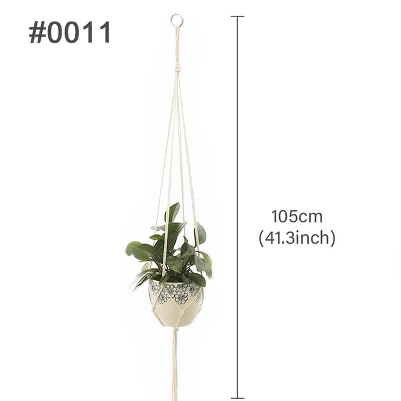 Hanging Planter Flowerpot Plant Holder Macrame Plant Hanger Wall Plant Holder Hanging Basket Flower Basket Balcony Decorations